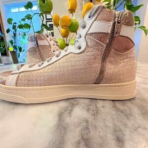 P448 Stylish High-Top Skate Sneakers with Zipper